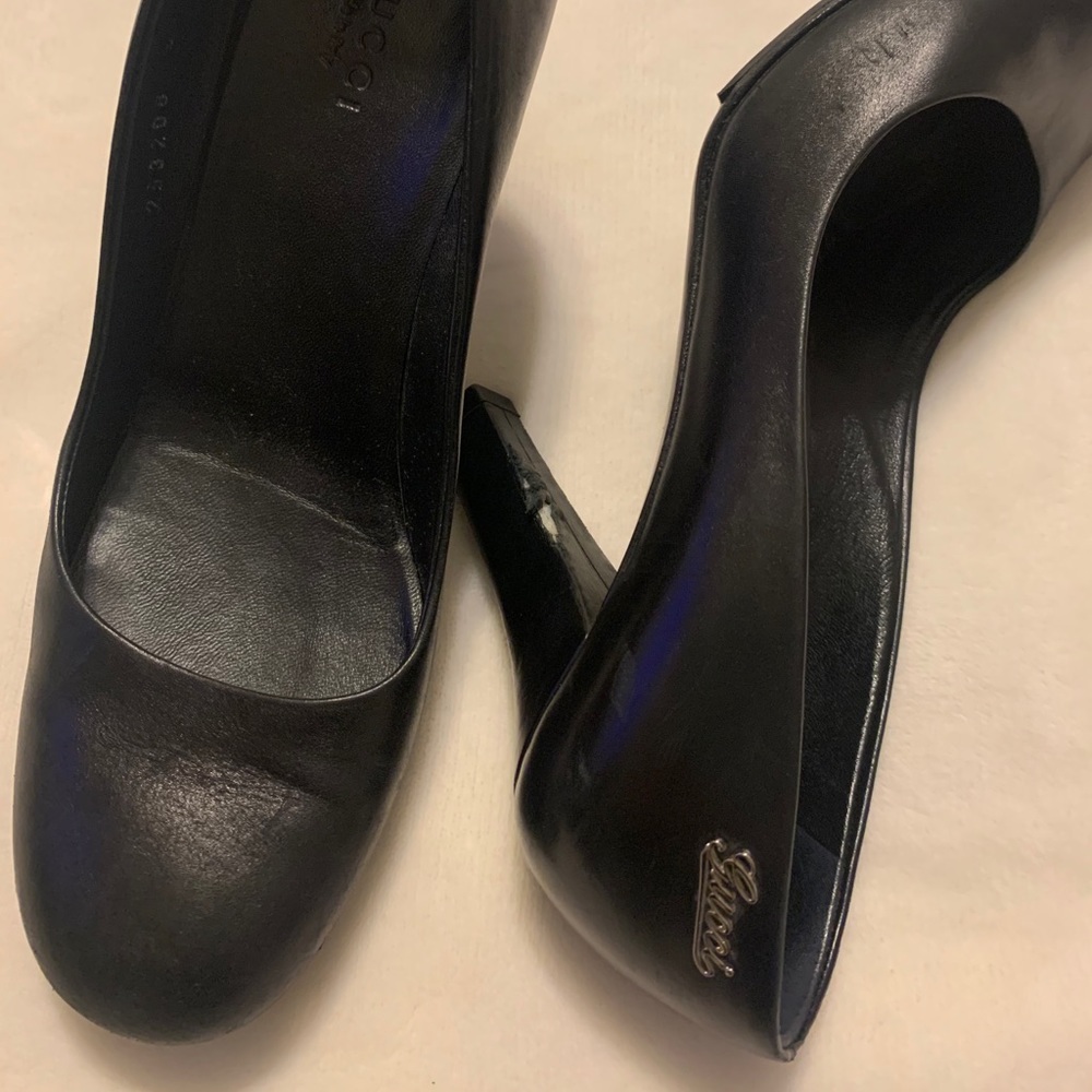 Black Gucci shoes